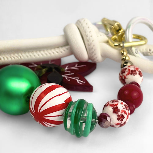 Poinsettia Bag Charm